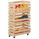  Grønnsakstralle 37x30x80 cm heltre furu 327325