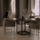 New Works Florence Bordplate Ø120cm Svart Marquina Marmor