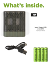 GP Batterier GP ReCyko Speed Charger M451/100AAA OneSize, Grey