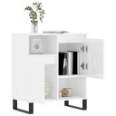 vidaXL Skjenk høyglans hvit 60x35x70 cm konstruert tre