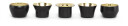 Skultuna  Kin lyslykt 5 stk svart