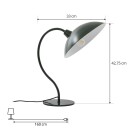 Lucande Arvadon bordlampe i metall grønn