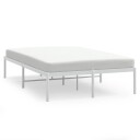vidaXL Sengeramme i metall hvit 120x190 cm