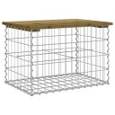 vidaXL Hagebenk gabiondesign 63x44x42 cm impregnert furu