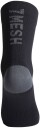 7mesh Word Sock 6"black S