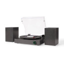 Crosley Zane Platespiller med høyttalere Sort