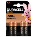 Duracell Plus 4-pack AA Alkaline Batterier 1.5V 1300mAh