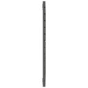 vidaXL Veggmontert sengegavl grå 146x3x91,5 cm heltre furu