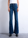 Topshop Jamie High Rise Flare Denim Jeans Denim 30/32