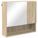 Speilskap Veggmontert Sonoma eik 59 x 17 x 55 cm Konstruert tre