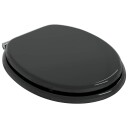  Myk lukking toalettsete 2 pcs Svart 44 x 38 cm MDF plater
