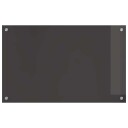  Kjøkkenbakplate 2 pcs Mørkegrå 80 x 50 cm herdet glass