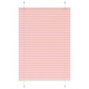  plisségardin Rosa 100x150 cm Stoff Bredde 99,4 Polyester