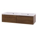 Linn Bad Emma D45 Servantskap med 1 Skuff Mørk eik / 120cm Dobbel 2