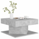vidaXL Salongbord betonggrå 57x57x30 cm sponplate