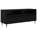  TV skap Svart Eik 100 x 34,5 x 44,5 cm Ingeniørtre og jern