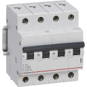Legrand 3 stk RX³ MCB automatsikring C50 4P 4M 4,5kA