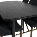 Venture Home Spisegruppe Venture Home Gold med 6 Leone Stoler GR19410