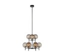 Markslöjd Crown Taklampe Svart/Smoke 9L 1596153-02-0 1596153-01-0