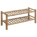 vidaXL Sko Hylle med hylle med lagring Naturlig 68 x 28 x 30 cm Bambus