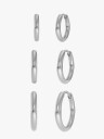 Edblad Triple Pair Hoops Steel Sølv ONE SIZE