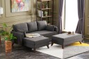 Antigua Mini Sovesofa med Divan Venstre   Antrasitt/Brun