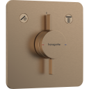 Hansgrohe DuoTurn Q dusjbatteri, bronse