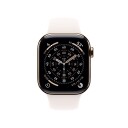 Apple Watch Series 11 GPS + Cellular 42mm Gold Titanium Case with Light Blush Sport Band   S/M