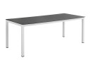Brafab Rana spisegruppe Hvid/grå 6 lenestoler & bord 200x90 cm