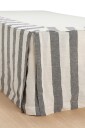 Ellos Home Sengekappe Candice Block Stripe i bomull høyde 52 cm Grå