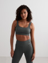 aim´n Ribbed Seamless Bra - Green - L