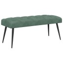 vidaXL Benk med knappheft Havgrønn 110 x 40 x 46 cm Fløyel
