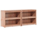 vidaXL Utendørs kjøkkenskap MEPPEL 2 pcs Naturlig Douglas