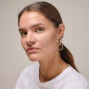 Enamel Copenhagen Miriam Earrings Gullfarge 50 mm