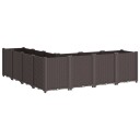 Plantekasse brun 160x160x53 cm PP