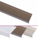  Trappeneser L form 15 stk aluminium 90 cm brun