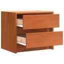  Nattbord med skuff Vokset Brun 40 x 30.5 x 35.5 cm Furu