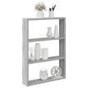  Vegghylle grå sonoma 43x9x60 cm konstruert tre 8721158650856