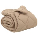 vidaXL Vinter Dynen Gråbrun 200 x 220 cm Mikrofiber