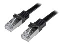 2m Black Cat6 / Cat 6 Shielded (SFTP) Patch Cable 2 m - patchkabel - 2 m - sort