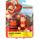 Super Mario Diddy Kong 10 cm Figure with Barrel