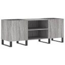  Hifi benk grå sonoma 121x38x48 cm konstruert tre