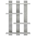 vidaXL Vegghylle Betonggrå 61 x 13,5 x 88 cm Konstruert tre