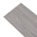 Selvklebende PVC gulvplanker 2,51 m² 2 mm mørkegrå