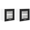  Hengende skap med lagring Riga 2 pcs Svart Eik 40 x 31 x 40 cm