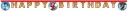 Globos Sonic Happy Birthday Banner 2m