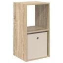  Nattbord med skuff Sonoma eik 35 x 32 x 68,5 cm Konstruert tre