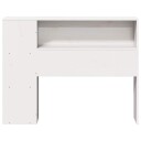 Hodegavl med oppbevaring hvit 90 cm heltre furu