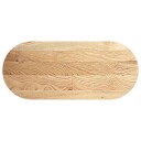  Bordplate 140x60x4 cm oval heltre eik