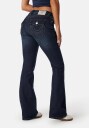 True Religion Becca Mid Rise Boot Cut Flap Navy 31 x 33